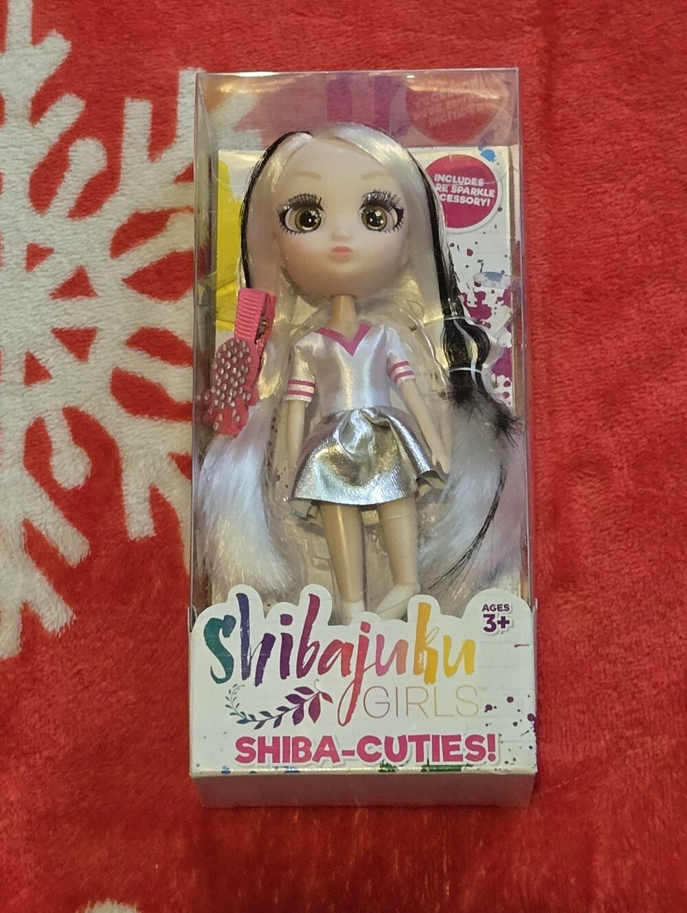 Shibajuku Girls Shiba-Cuties Silver Dress Doll 6" (NIB UNOPENED)